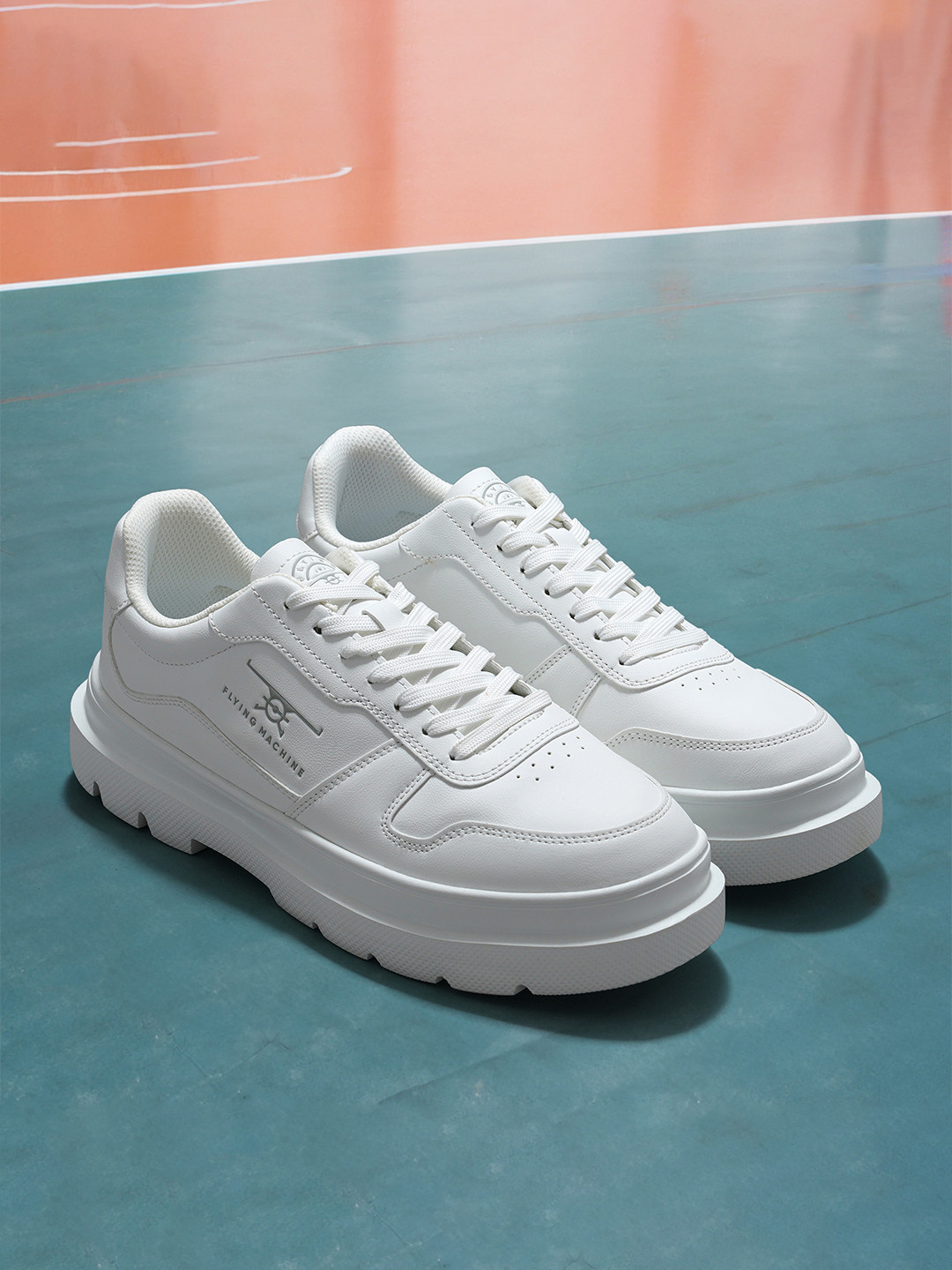 Flying Machine Men Perforations PU Sneakers