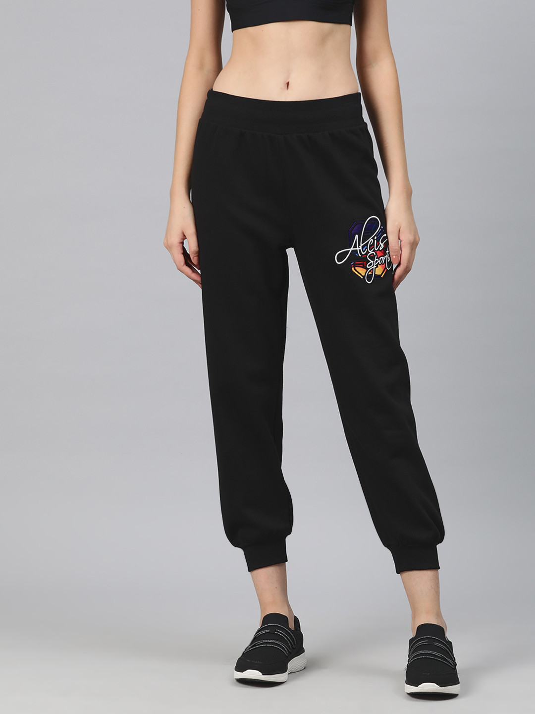 Alcis Typography Embroidered Sports Joggers