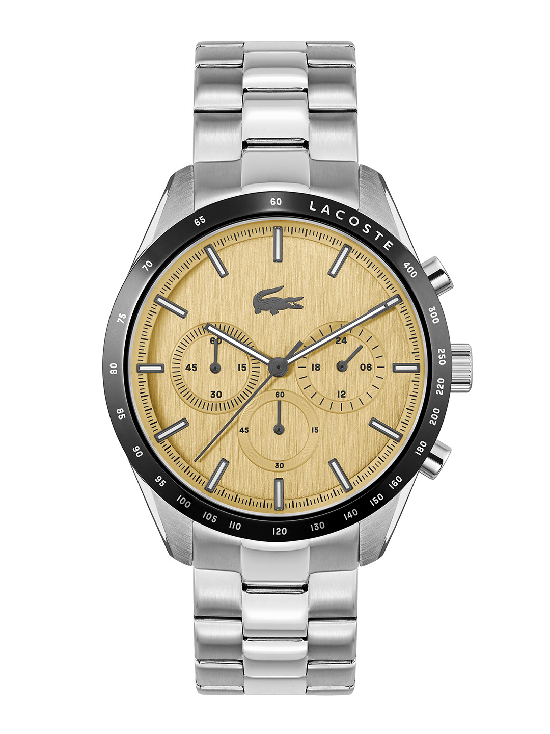 Lacoste Men Boston Stainless Steel Bracelet Style Analogue Chronograph Watch 2011271