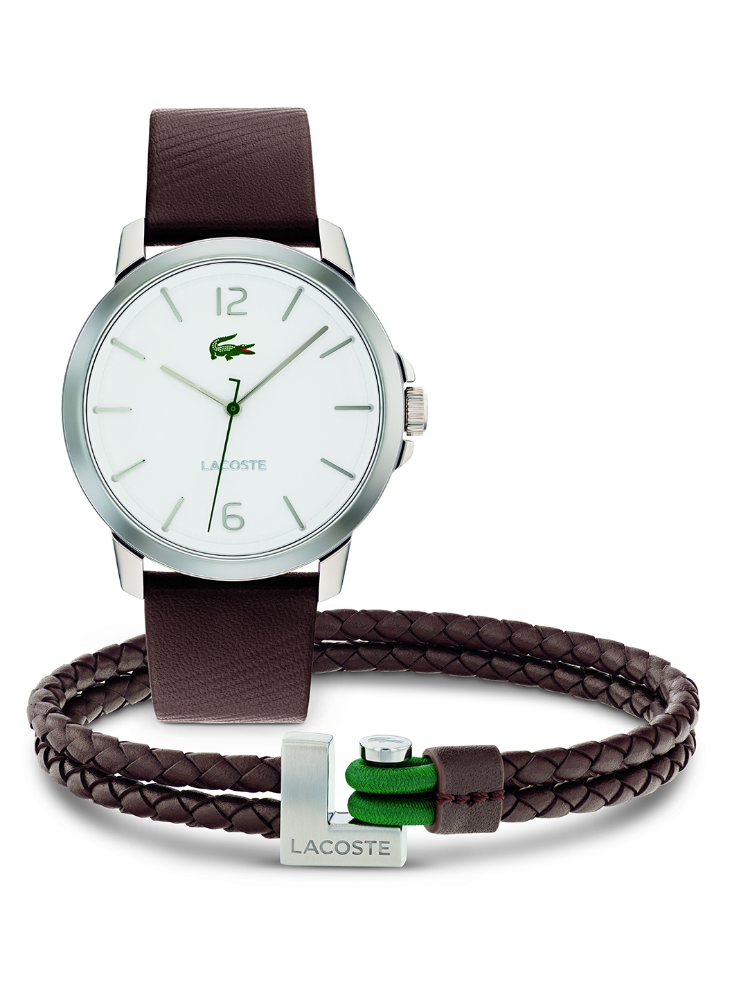 Buy Lacoste Men Leather Analogue Watch Bracelet Gift Set 2070027 Watch Gift Set for Men 25518402 Myntra