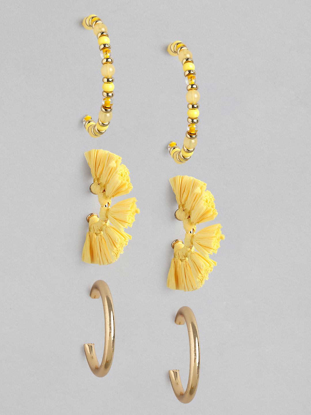 Forever New Eloise Weave Gold-Plated Circular Half Hoop Earrings