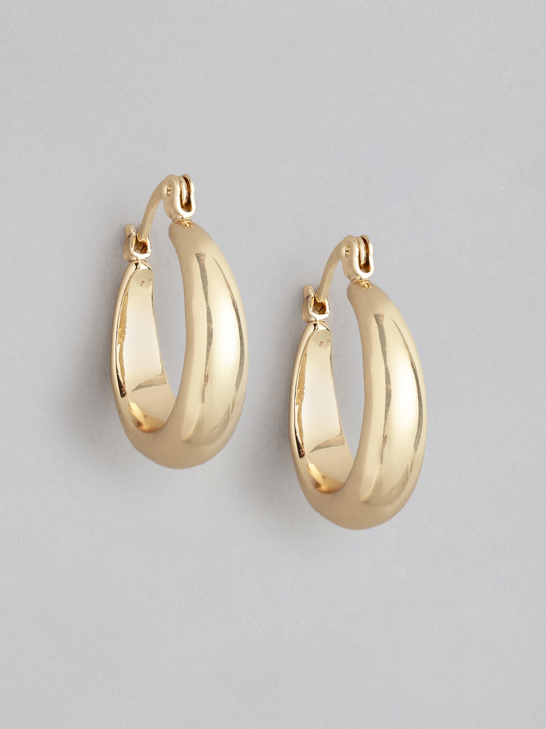 Forever New Dionne Hinge Gold-Plated Classic Hoop Earrings