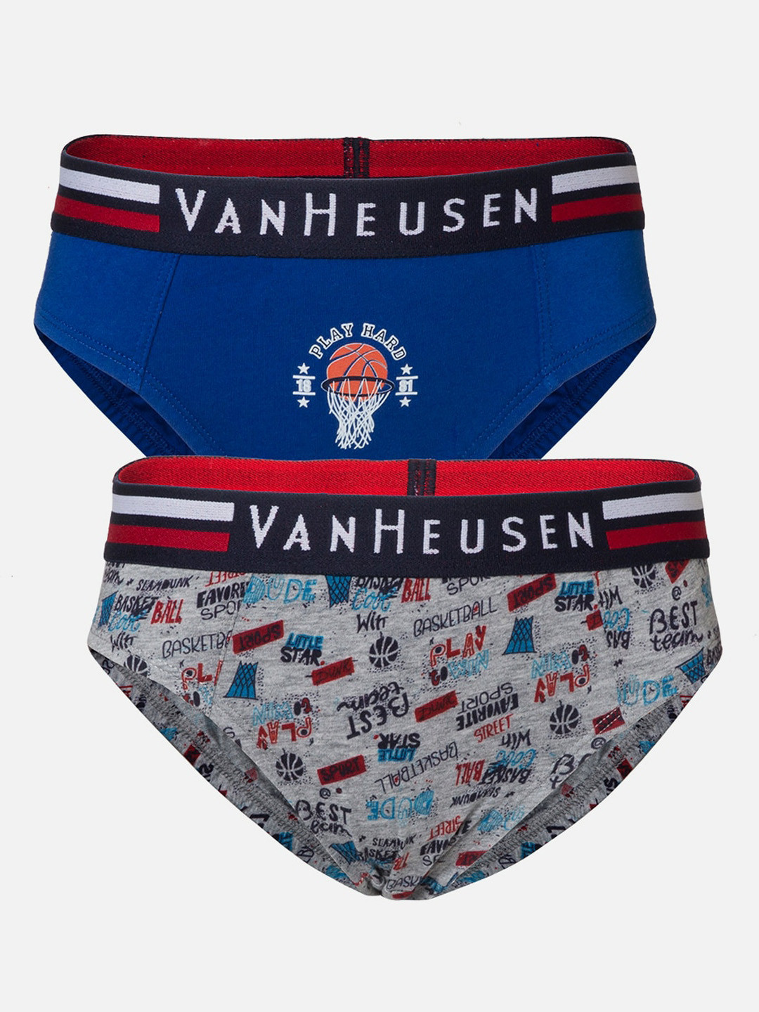 Van Heusen Boys Pack of 2 Elastic Waistband Ultra Soft Briefs IKIBBR2AP921003