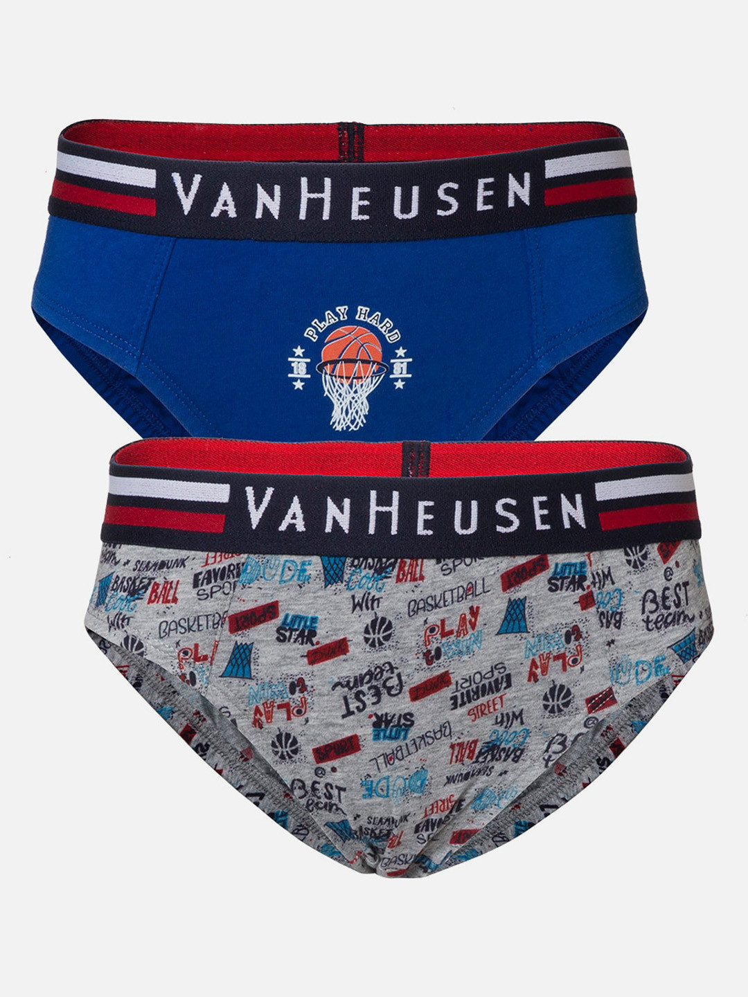 Van Heusen Boys Pack of 2 Elastic Waistband Ultra Soft Briefs IKIBBR2AP921003
