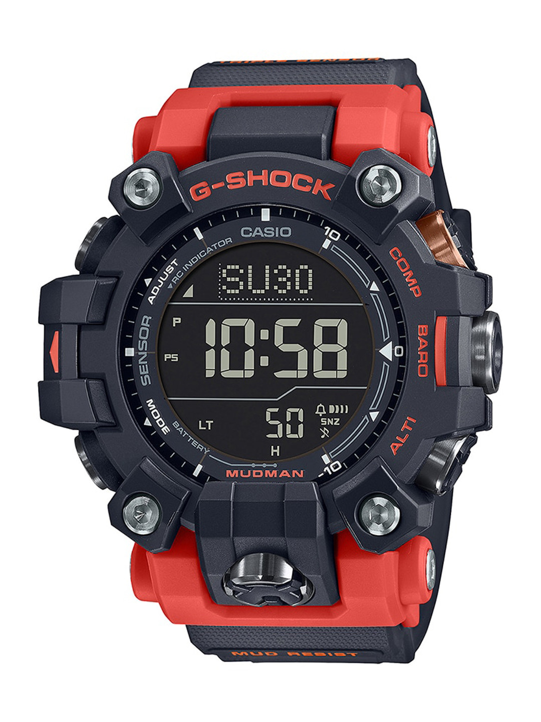 CASIO Men G-Shock GW-9500-1A4DR Digital Dial Red Resin Strap Watch G1443
