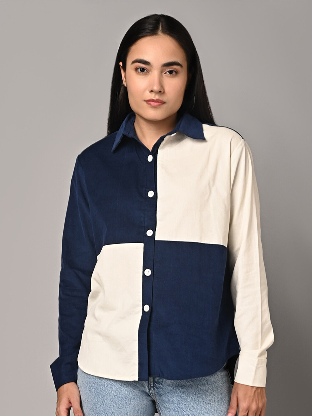 Justin Whyte Colourblocked Casual Shirt