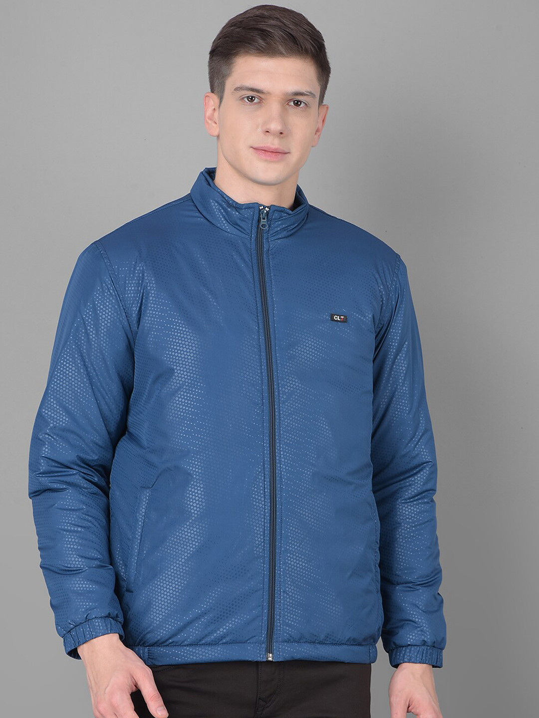 Canary London Printed Mock Collar Padded Jacket