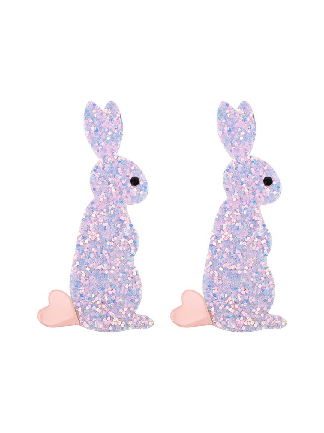 Aye Candy Girls Set Of 2 Standing Bunny Alligator Hair Clip