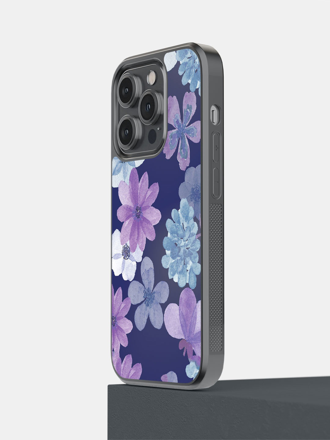 macmerise Floral Printed Iris iPhone 14 Pro Phone Bumper Case Cover