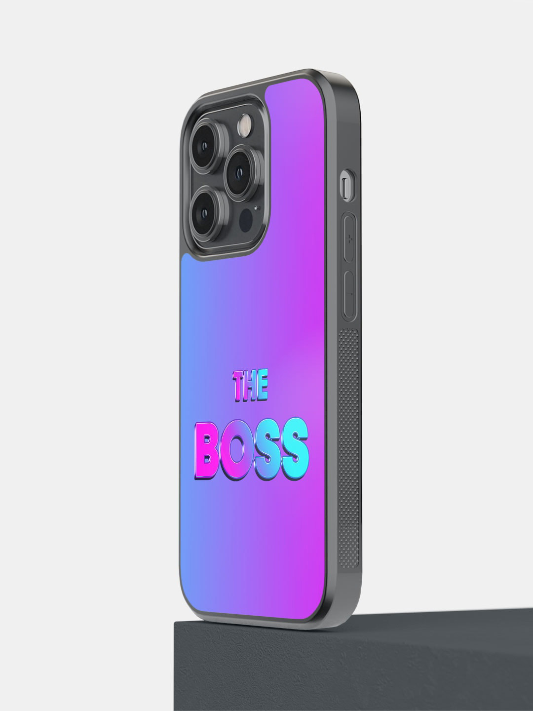 macmerise I Am The Boss Printed iPhone 14 Pro Matte Finish Phone Bumper Case Cover