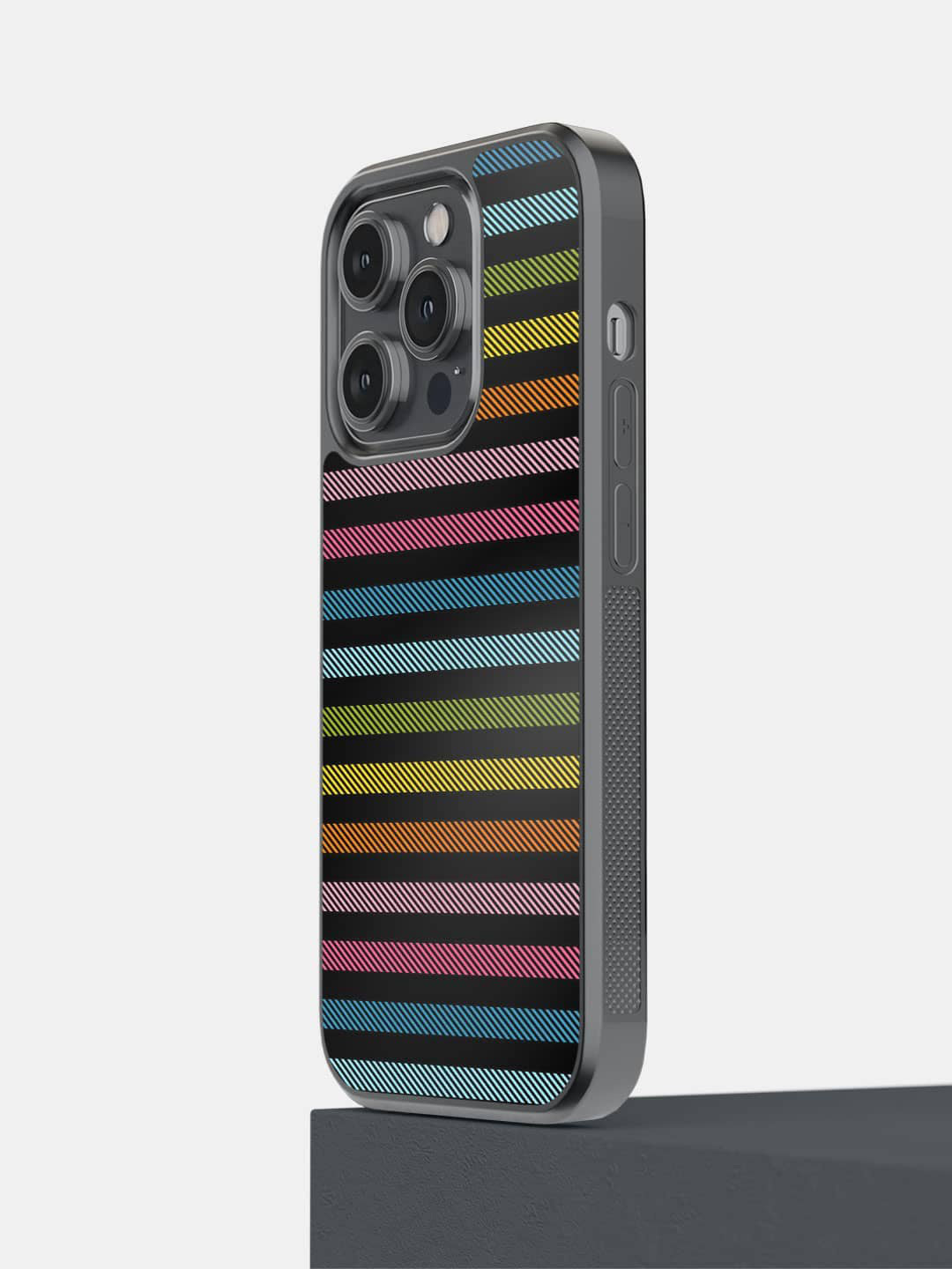 Macmerise Stripes All the Way Printed iPhone 14 Plus Bumper Phone Back Case