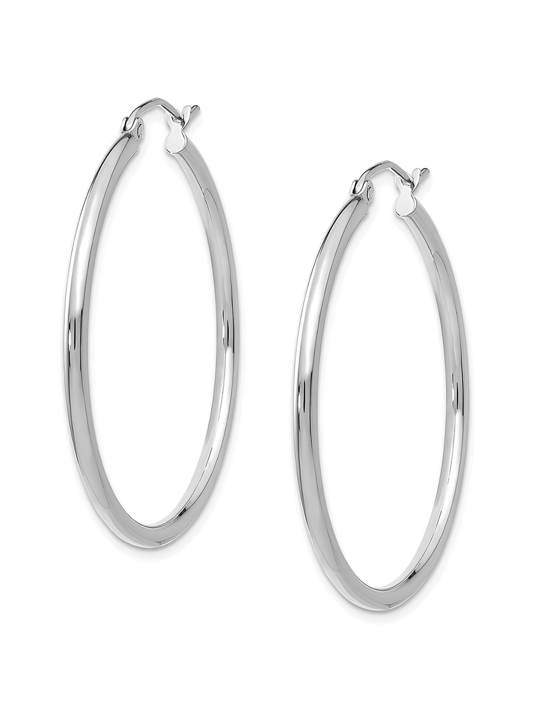 KARISHMA KREATIONS Silver-Plated Contemporary Twisting Hoop Earrings
