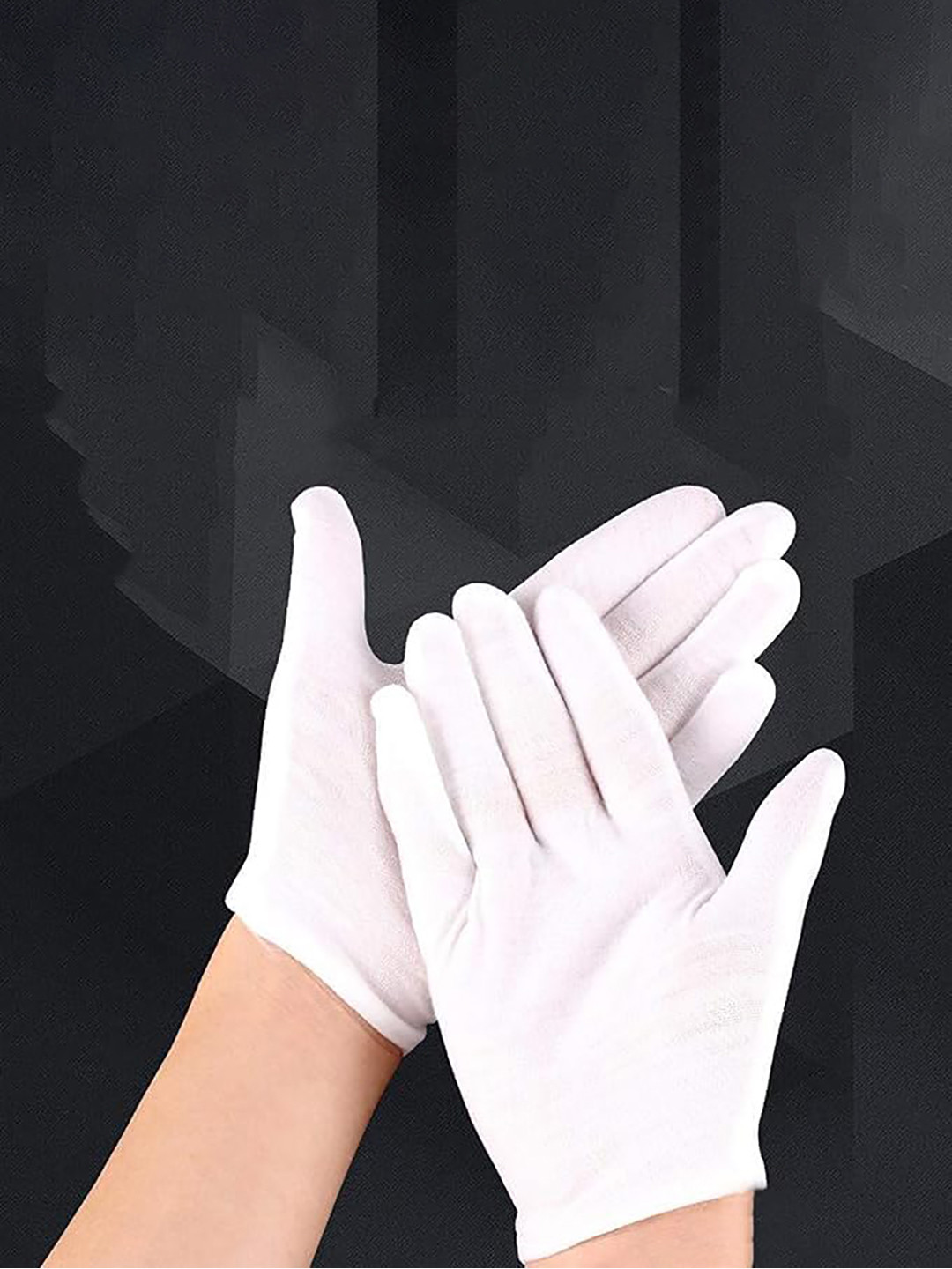 Kuber Industries Set of 2 Unisex 4-Unit Cotton Gloves