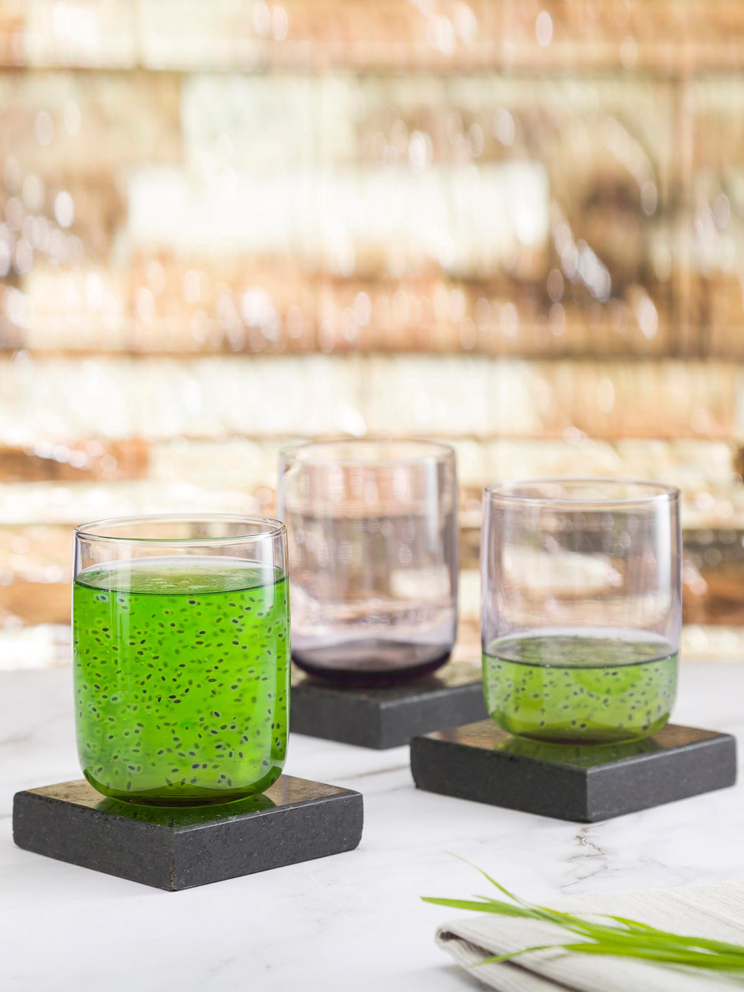 Pasabahce 6 Pcs Lavender Transparent Whisky Glass - 280 ML Each