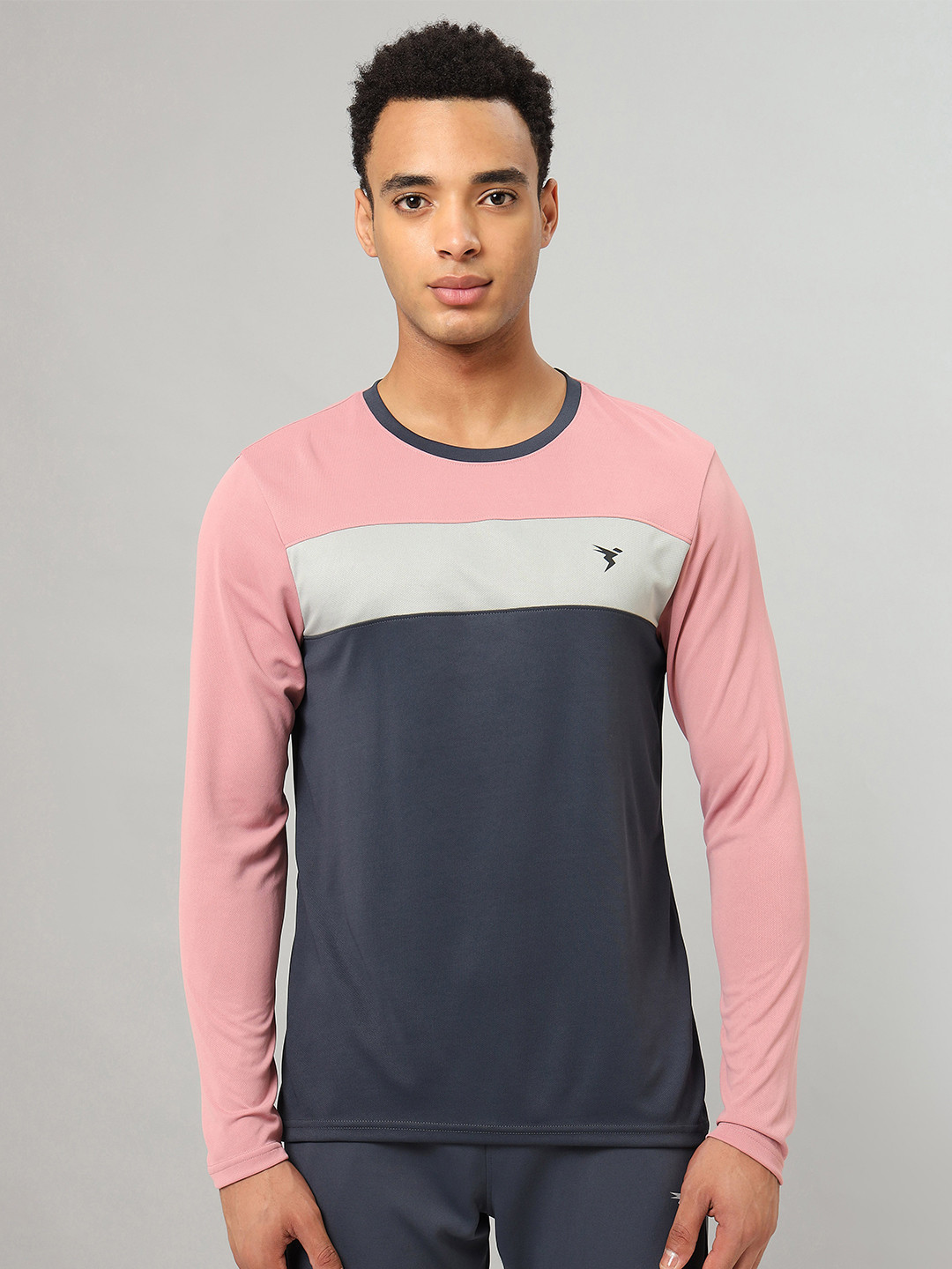 Technosport Men Active Colourblock Dry Fit T-shirt