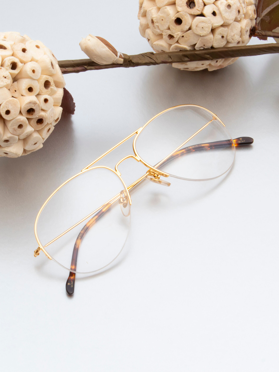 Ted Smith Unisex Half Rim Aviator Frame TS-ARISTA_SG