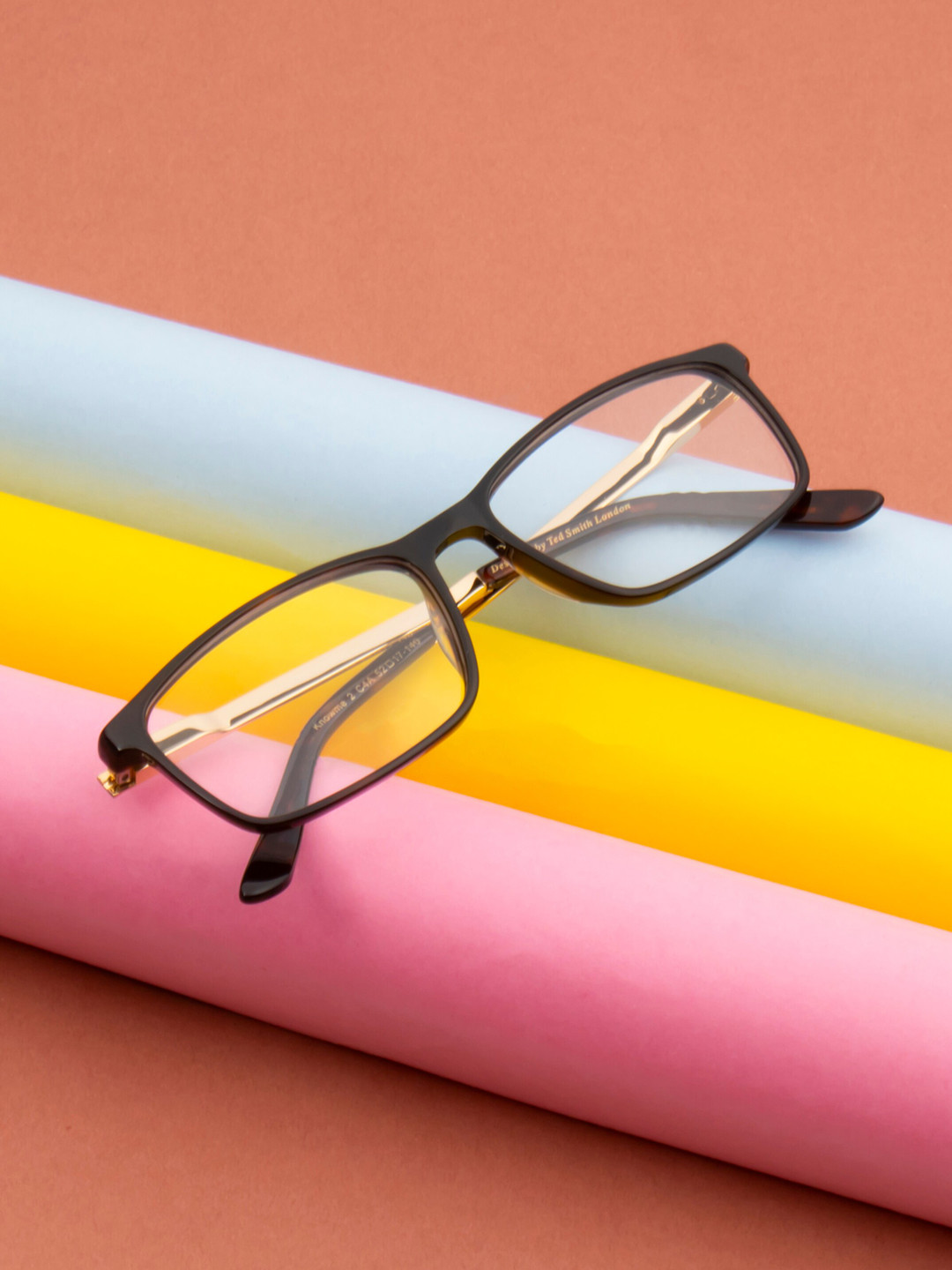 Ted Smith Unisex Full Rim Rectangle Frames TS-KNOWME 2_C4A