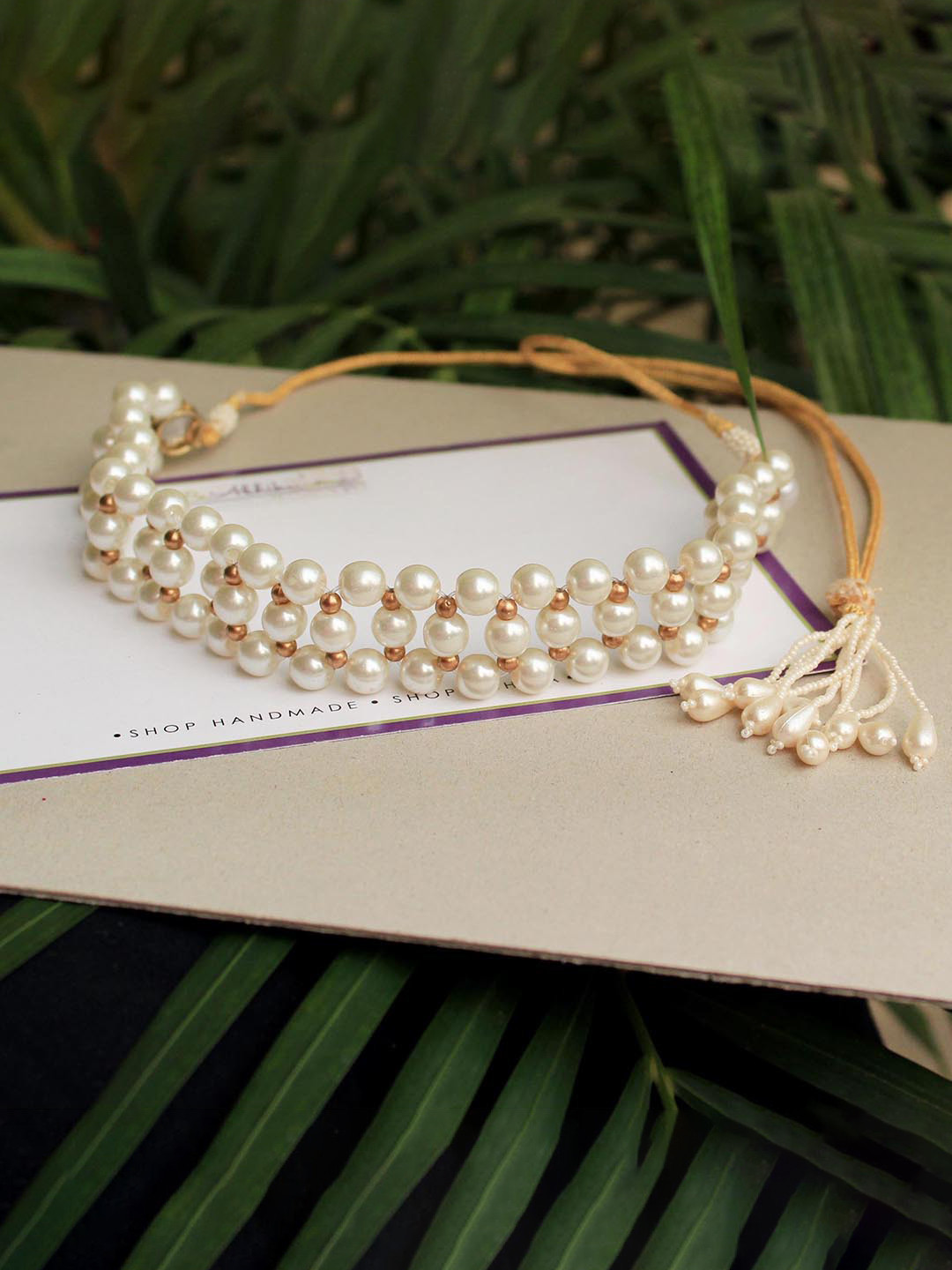 BeAbhika Pearl Beaded Necklace