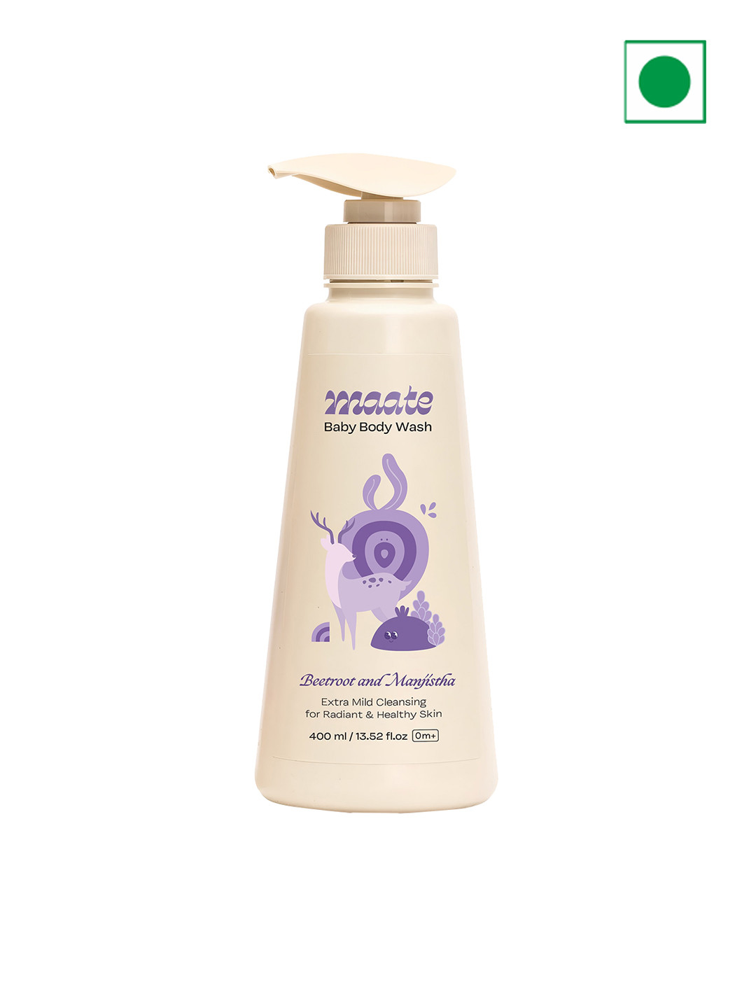 MAATE Baby Shampoo Cleanser with Beetroot & Manjistha - 400ml