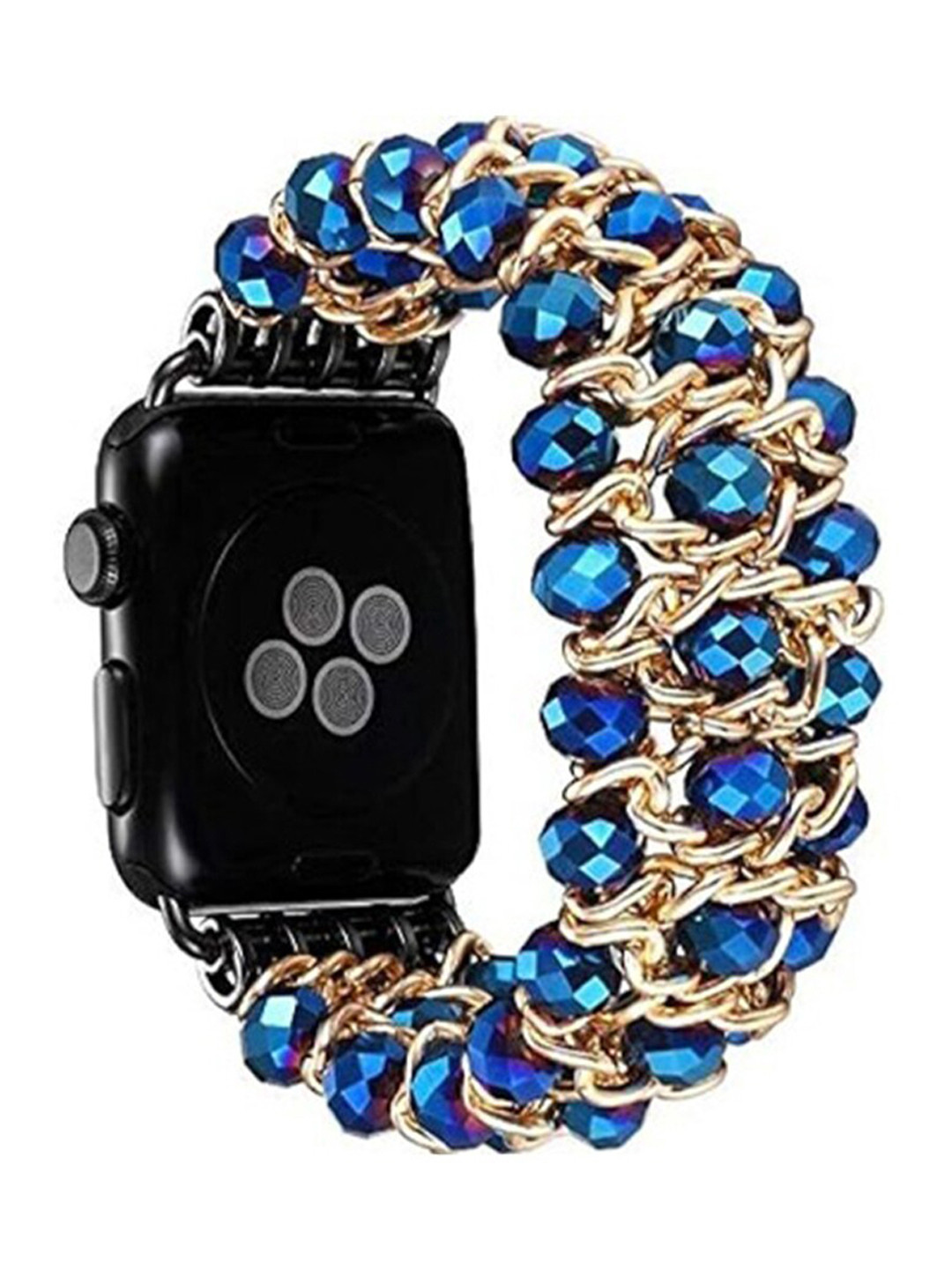 PEEPERLY Women Beaded Stretchable Bracelet Watch Strap