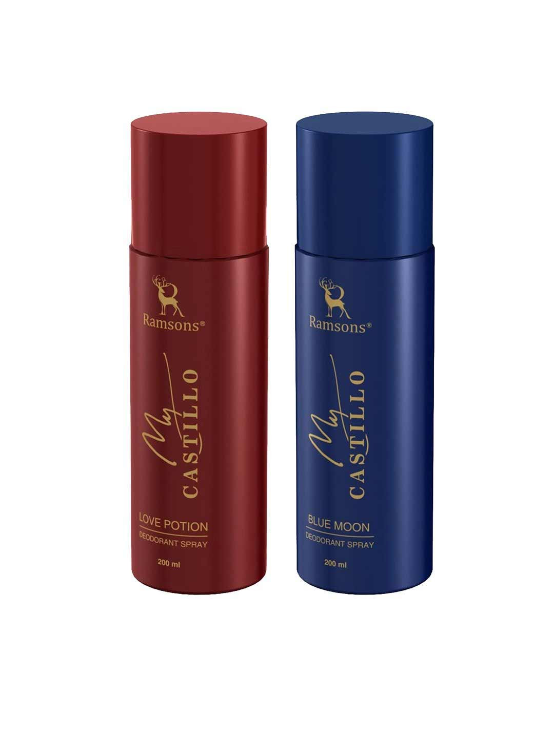 Ramsons My Castillo Set Of 2 Blue Moon & Love Potion Deodorant Spray - 133g/200ml Each