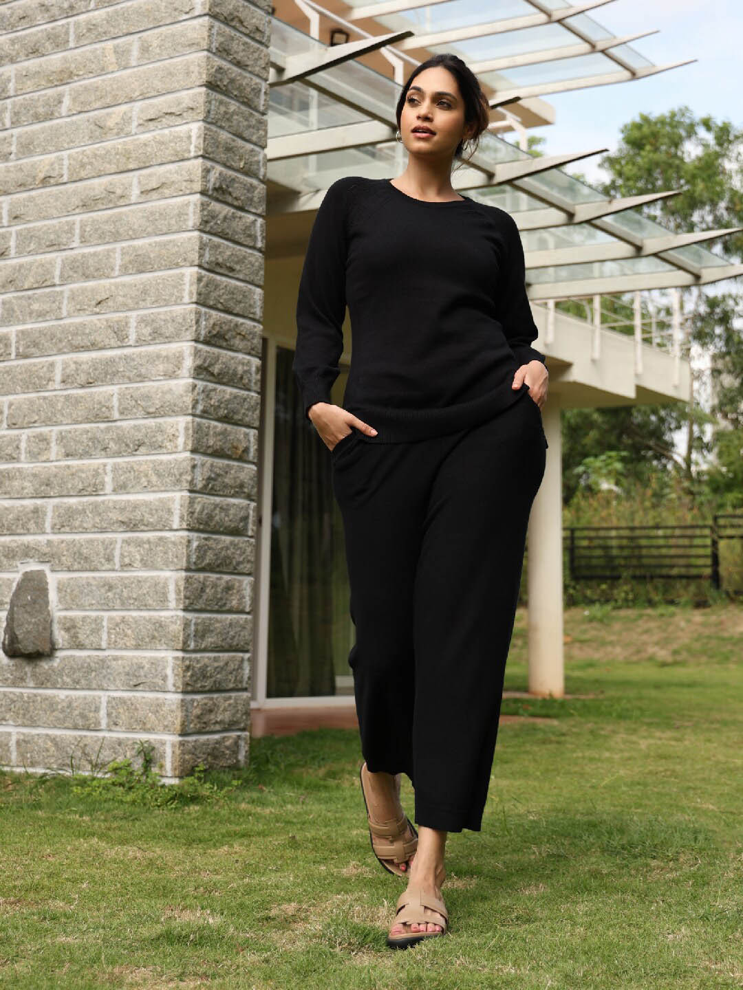 Blissclub Breathable Cotton Knit Top