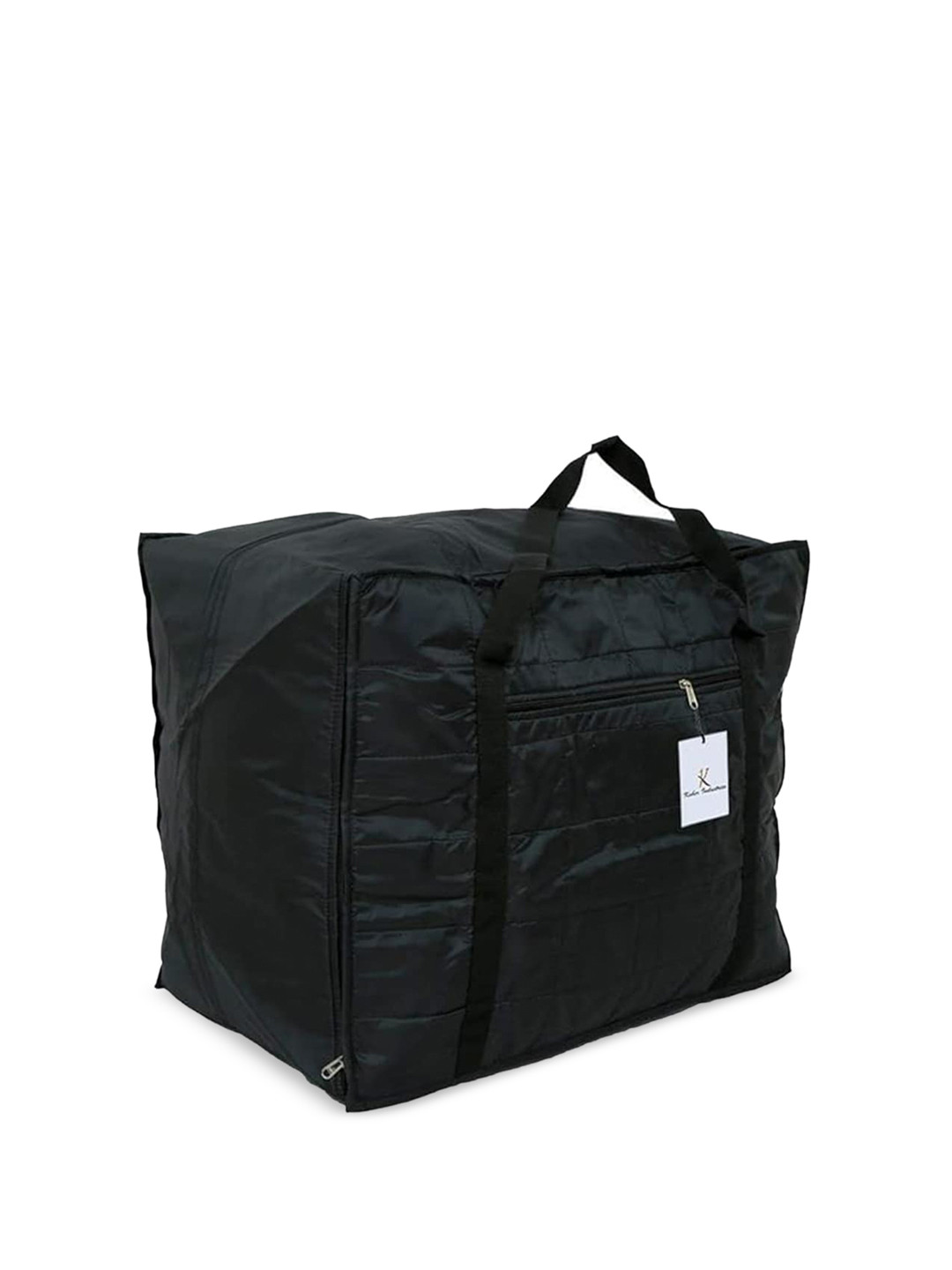 Kuber Industries Black Blanket Cum Suitcase Bag