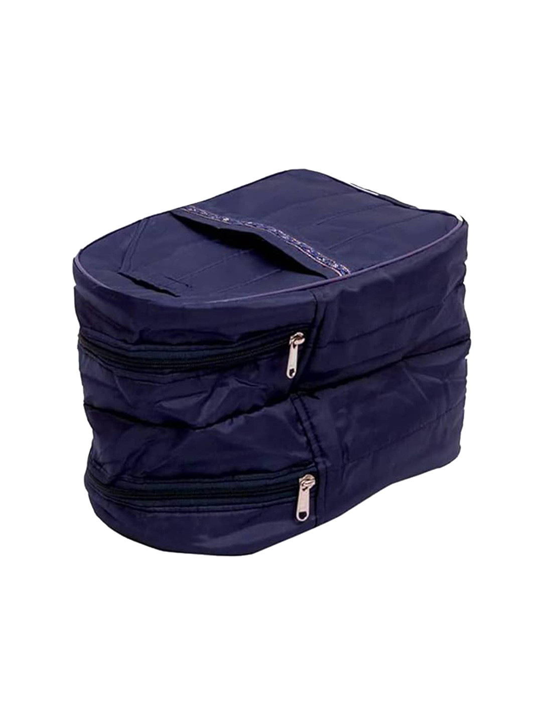 Kuber Industries Blue Cotton Travelling Shoe Organiser