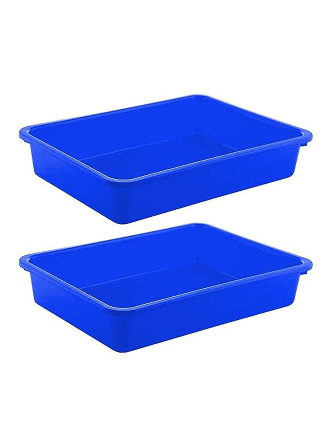 Kuber Industries Blue 2 Pieces Large Size Desk Organizers