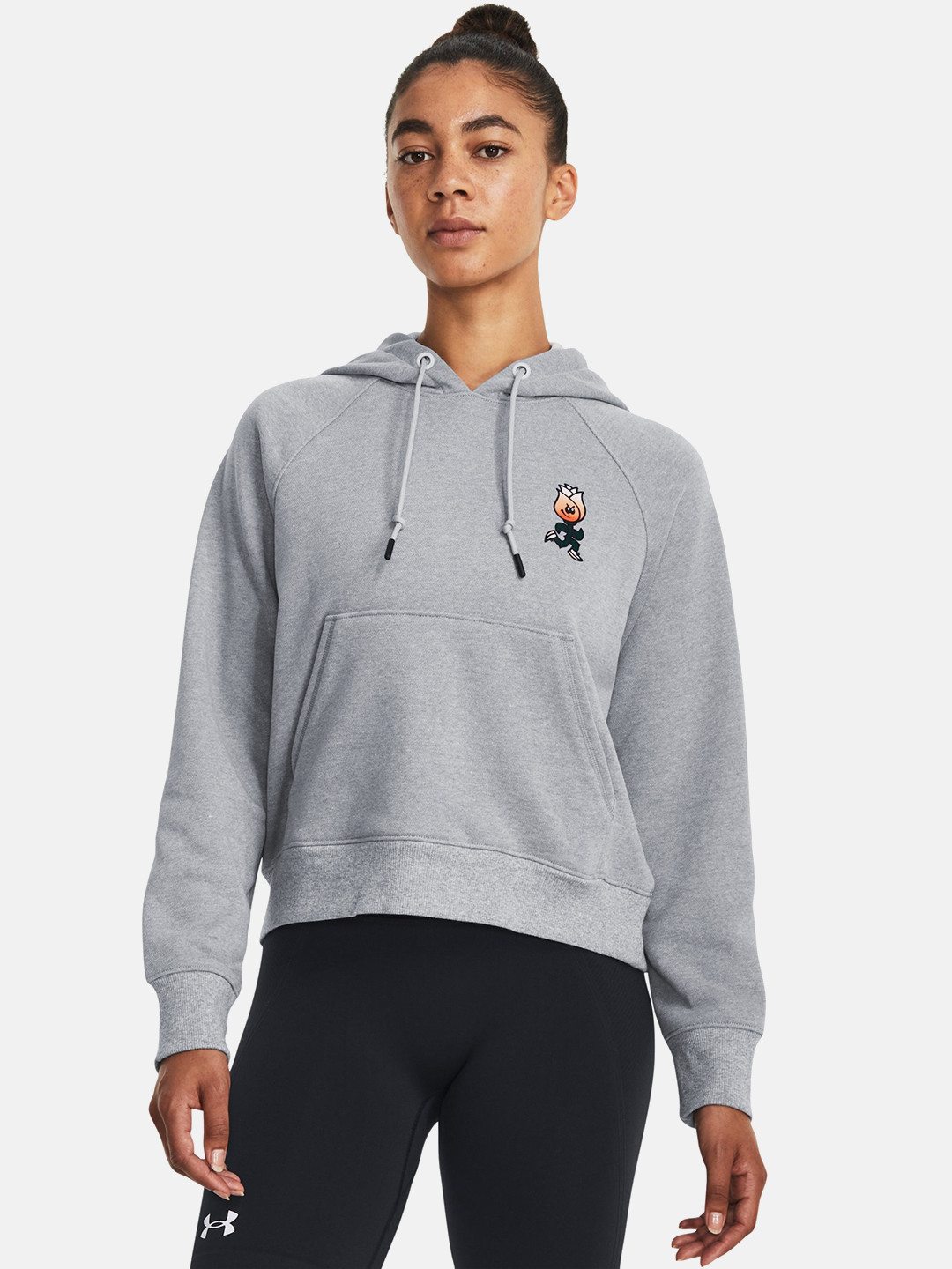 UNDER ARMOUR Women Heavyweight Terry Printed Hooded Sweatshirt