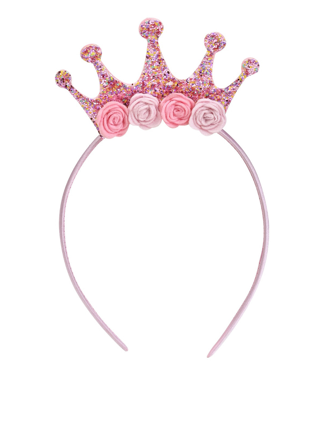 Aye Candy Lavender Flower Printed Tule Fascinator Hairband