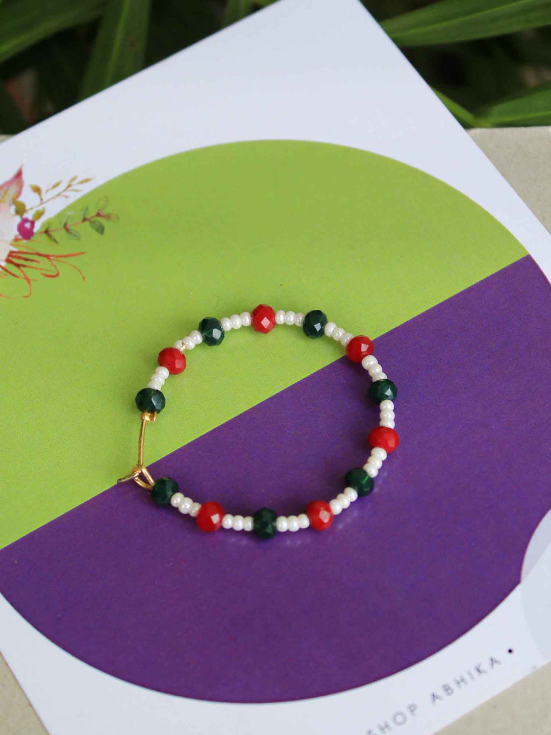 BeAbhika Beaded Nose Ring