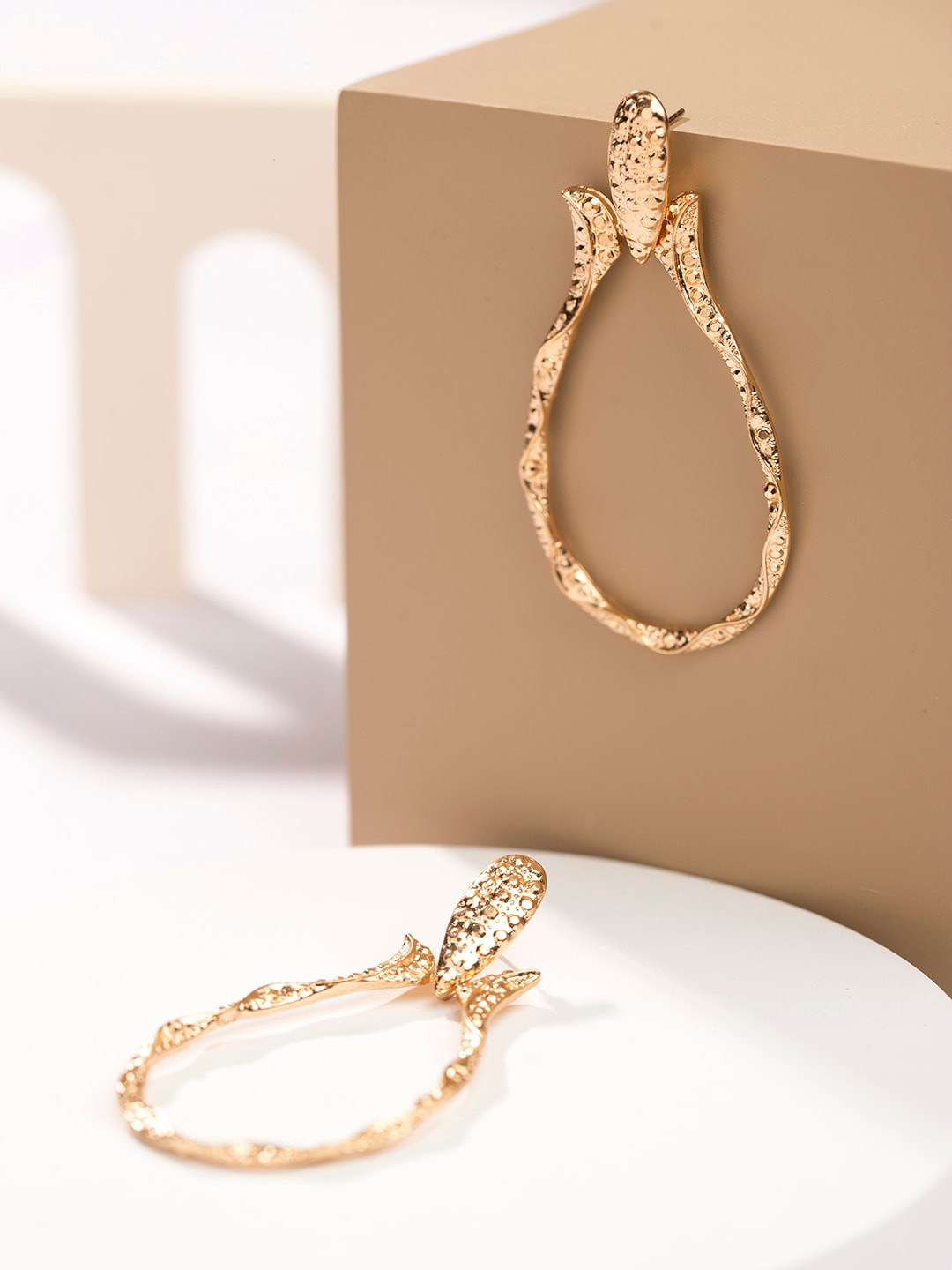 PRITA BY PRIYAASI Contemporary Hoop Earrings