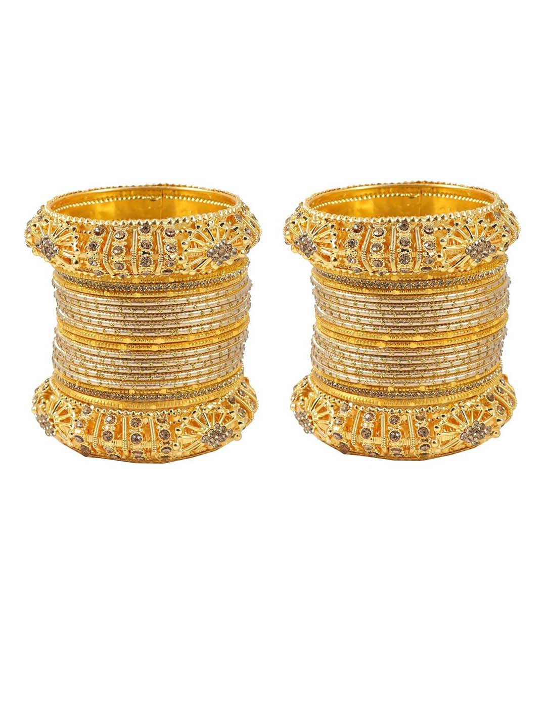 NMII Set Of 40 Cubic Zircon-Studded Bangles