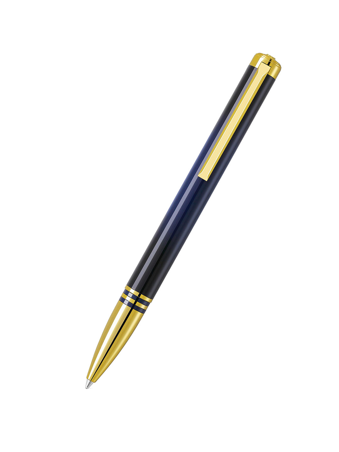 Lapis Bard Blue Contemporary Torque Ballpoint Pen