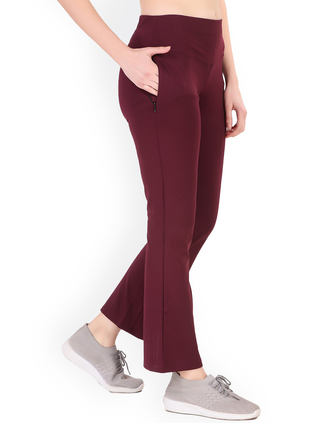 REDESIGN Women Bootcut Dry-Fit Yoga Track Pant