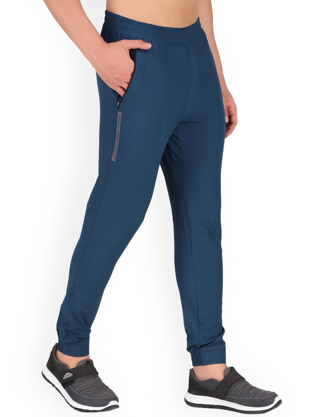REDESIGN Men Mid-Rise Dry-Fit Track Pant