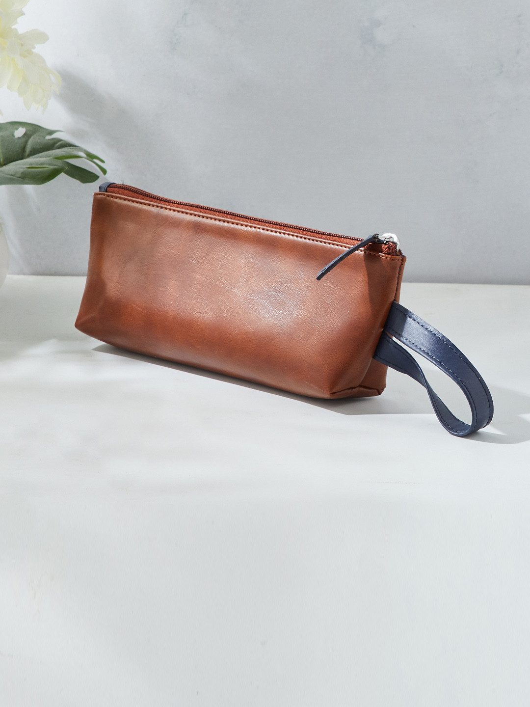 Home Centre Brown Orion Faux Leather Vault Watch Organiser