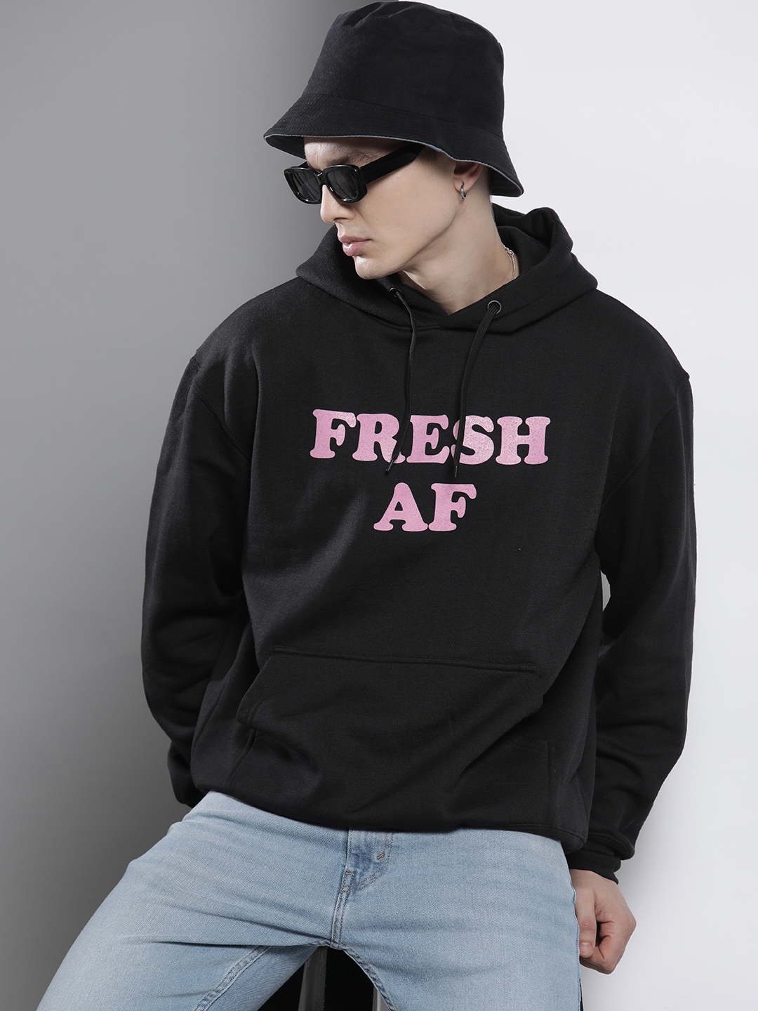 Buy boohooMAN Printed Oversized Hooded Sweatshirt Sweatshirts for Men 25562674 Myntra