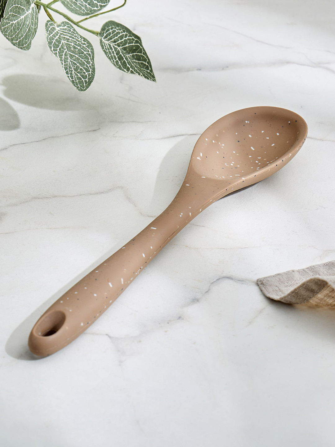 Home Centre Beige Marshmallow Aruba Silicone Spoon