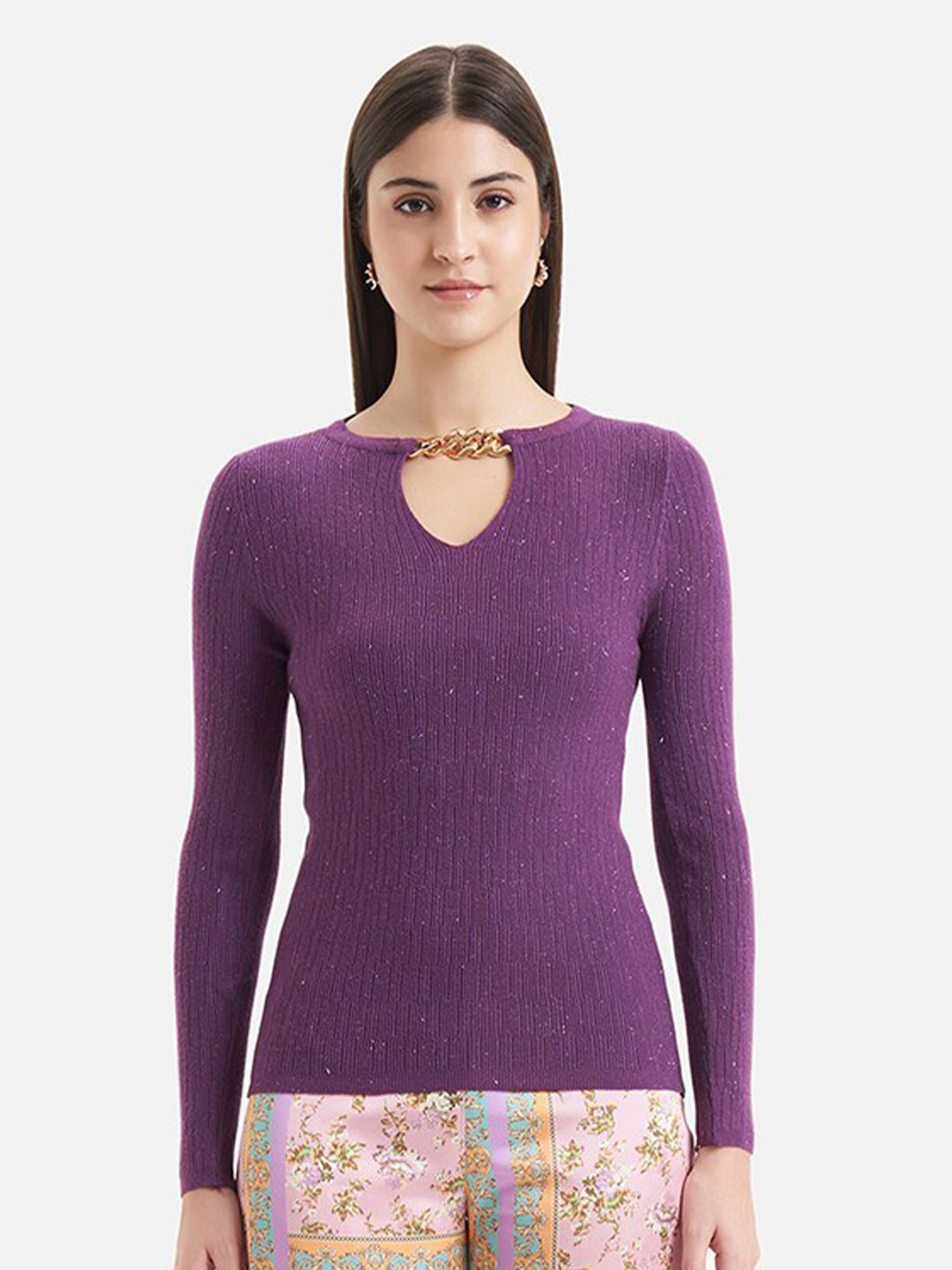 Kazo Chain Detail Pullover Sweater