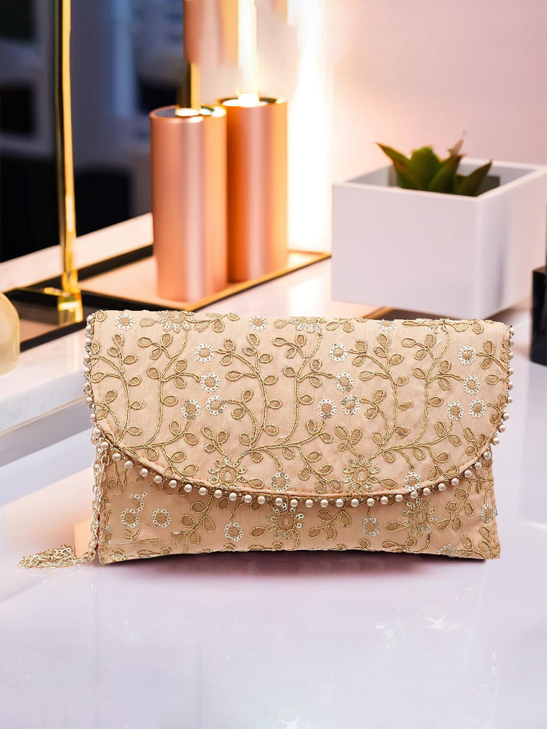 Kuber Industries Embroidered Purse Clutche