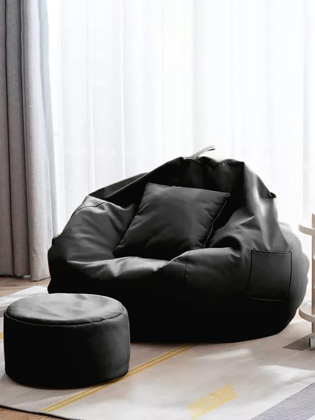 Coaster Shine Black Bean Bag Cover - 3XL