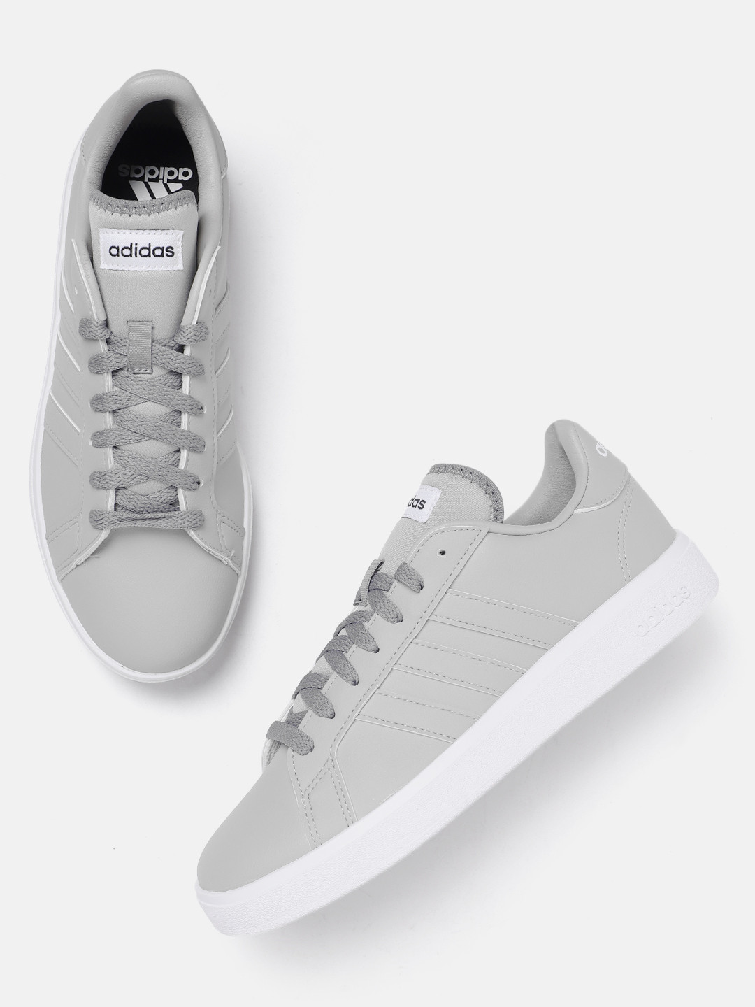 ADIDAS Men Round-Toe Grand Court Base 3.0 Tennis Sneakers