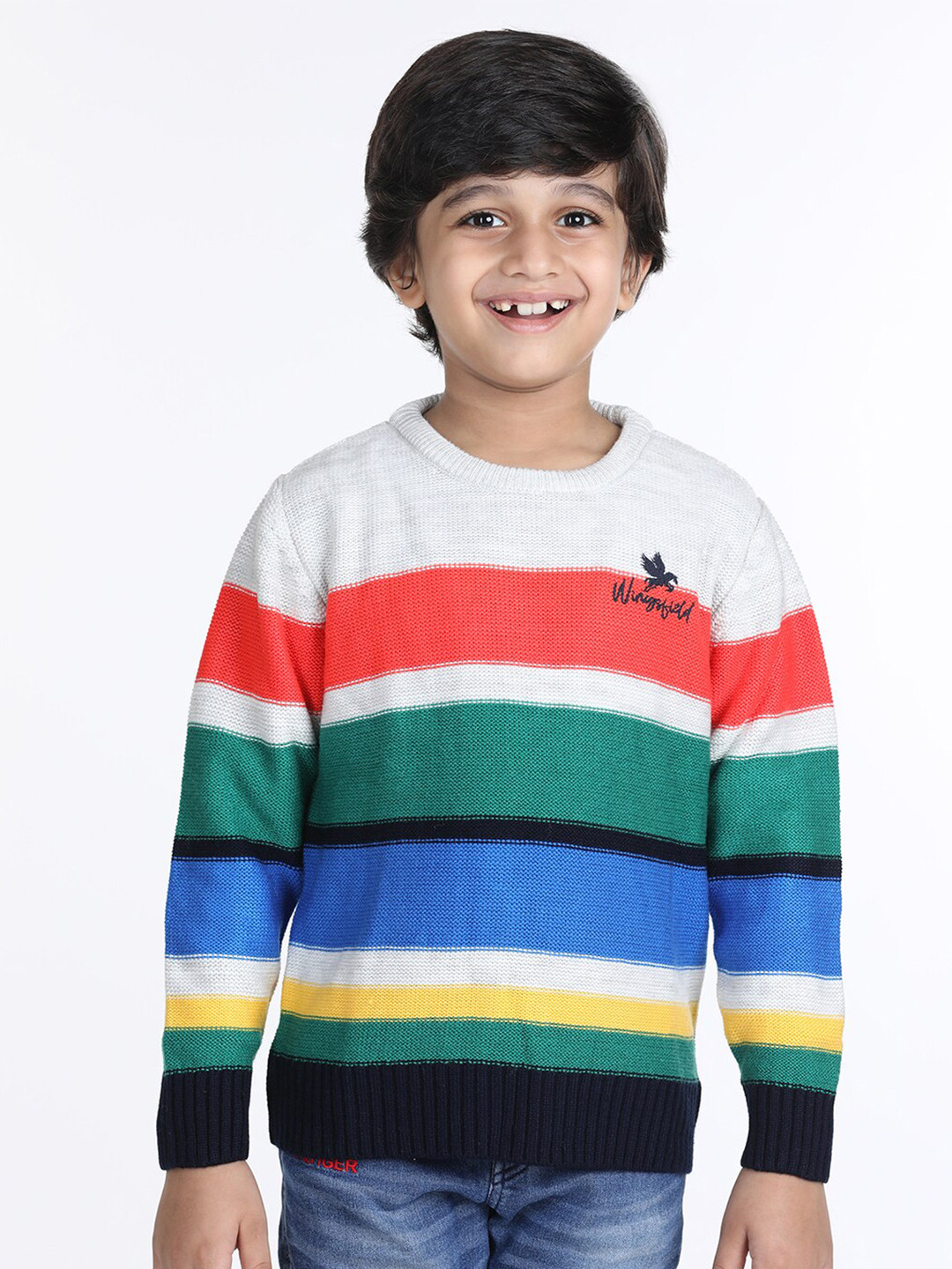Wingsfield Boys Striped Pullover Sweater