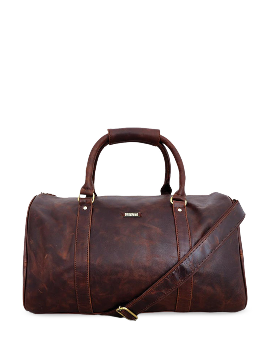 STRUTT Leather Duffle Bag