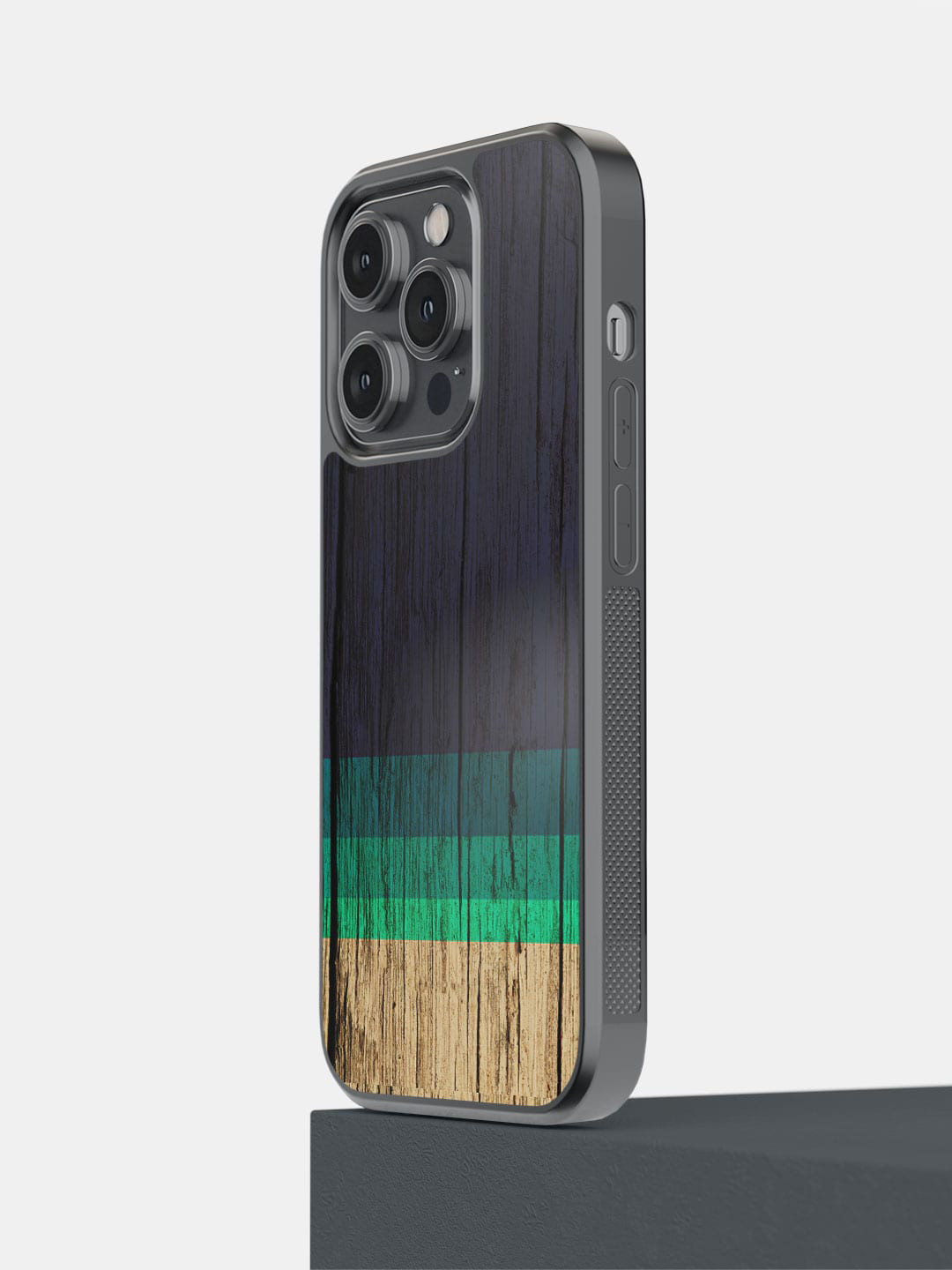 macmerise Geometric Printed Blue IPhone 14 Pro Bumper Case Cover