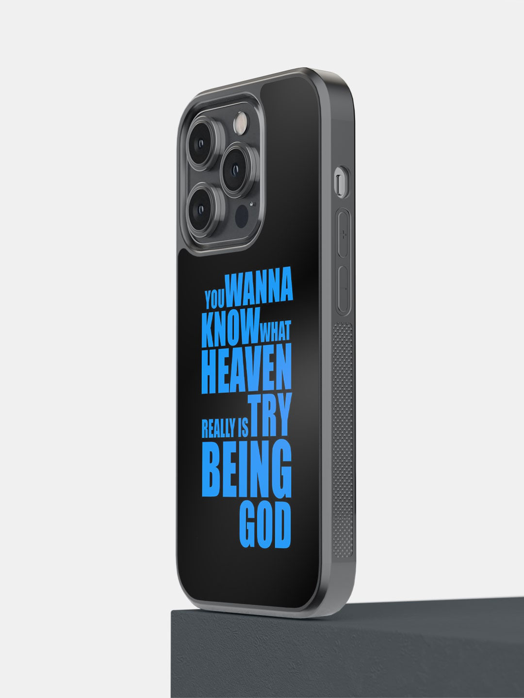 macmerise Try Being God iPhone 14 Pro Bumper Case Cover