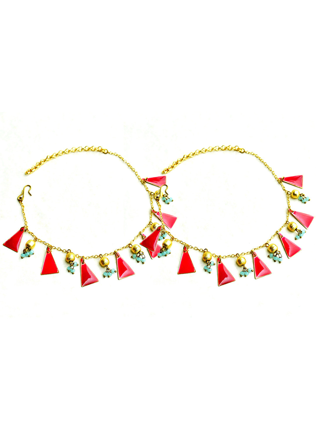 BeAbhika Enamel Joy Charms Anklet