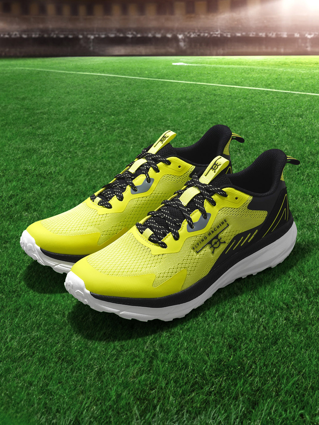 Flying Machine Men ASTON Colourblocked Textile Comfort Insole Sneakers